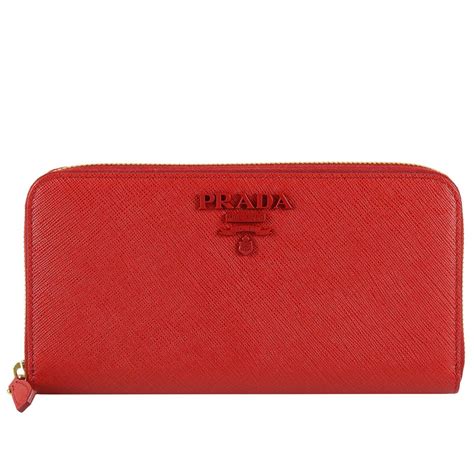 prada wallet red inside|prada red wallet price.